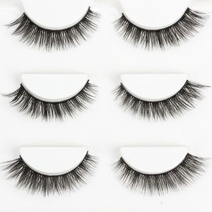 3D valse wimpers natuurlijke lange crisse kriskras dikke rommelige zachte nep lashes schoonheid make -up podium stereo mode wimpers wimpers groot oog make -up tool