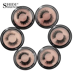 3D vison cils naturel long faux cils maquillage croix épais fait à la main faux cils