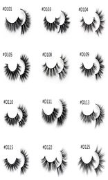 3D Mink Lashes Handmade Full Strip Lashes Cruelty Luxury Mink wimpers Make -up Lash MaquiaGem Faux CILS2853103