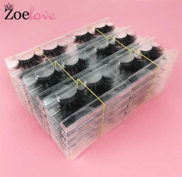 Minks de vison 3D Valeur entier 30 paires Fals Dramatic Fals Makeup Zoelove Lash Boxes Emballage de 25 mm de visuls de vison Bulk8908843