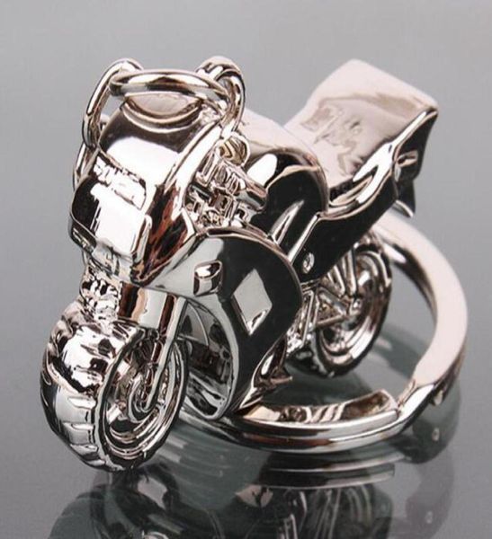 Modèle 3D moto porte-clés chaîne moteur argent porte-clés nouvelle mode mignon cadeau 10 pièces 62099484220602