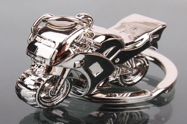 Modèle 3D Motorcycle clé Chaîne de bague Motor Silver Keychain Nouvelle mode Coup mignon Gift 10pcs62099489015473