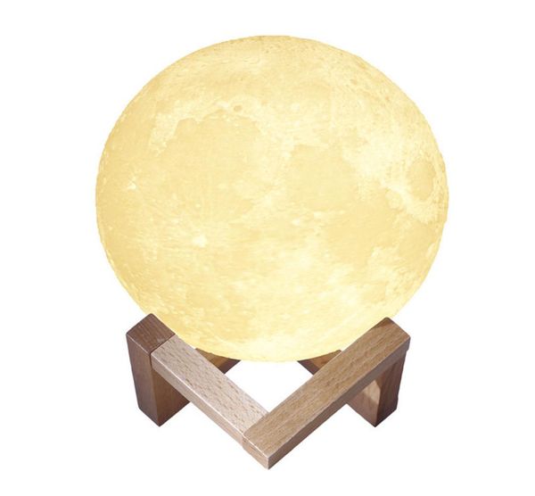 3D Lune Lumière Tactile CapteurTélécommande Chambre Nouveauté Nuit Lune Lampe LED Pour Bébé Enfants Noël Enfants039s Veilleuse9703091