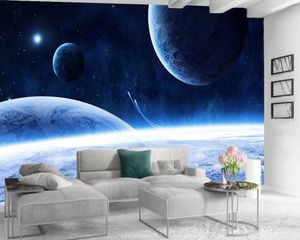 3D-muurschildering behang Amerikaanse vintage 3d behang mooie ruimte planeet home decor woonkamer slaapkamer wandbekleding hd wallpaper