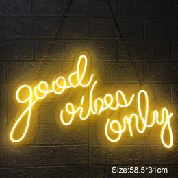 Enseignes au néon 3D joyeux anniversaire 12V LED bannière de signe personnalisée appliques murales intérieures avec variateur pour fête de mariage restaurant décoration d'anniversaire LL