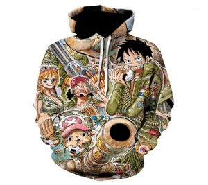 3D één stuk hoodies Luffy Fashion 3D Hoodies Print One Piece Sweatshirt Luffy Jacket Anime Men Sweatshirt Kpop12611123
