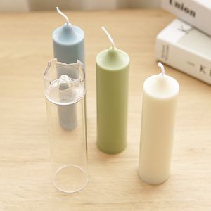 3D PAPIED PAET CYLINDRIQUE ÉGLISE CANDLE MOULLE DE PLASTIQUE PLASTIQUE DIY MAISON FAItes à la main