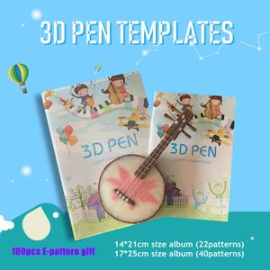 22patterns 40patterns 3D Pen Template Pattern Book Album With Graffiti Film Drawing Board For Myriwell Sunlu