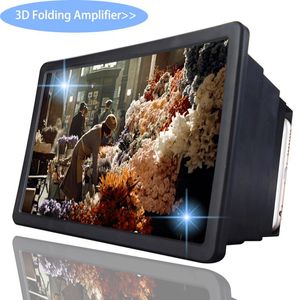 Support de téléphone 3D Écran de film Agrandir Vivid Magnifier Amplificateur vidéo réglable Projecteur HD Supports de support de projecteur pour téléphone portable Poids léger