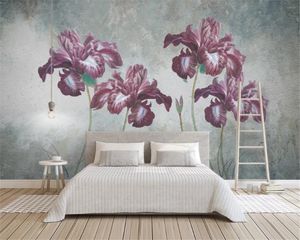 3d foto behang muurschildering abstract retro Europese patroon decoratieve olieverfschilderij achtergrond foto bloem sfeer lndoor aangepaste doek stickers