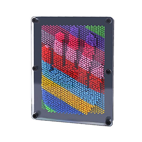 3D Pin Art Board Toys Sensory Rainbow Handprint Variable Aguja Pintura Descompresión Regalo Creatividad Arte Sensorial Juguetes Escultura 1980