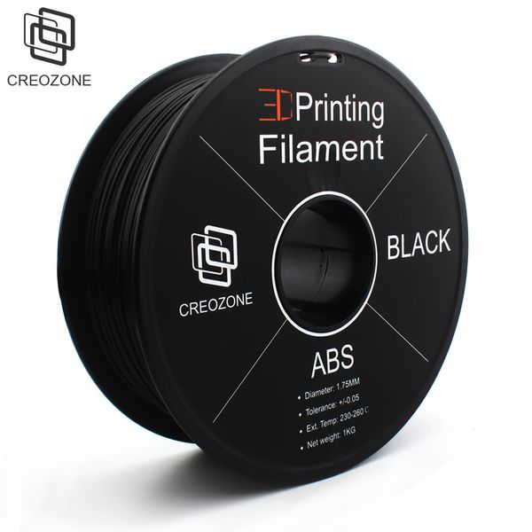 Envío gratuito Filamento de plástico 3D ABS 1,75 Filamento ABS 1 KG Materiales de impresión 3D Filamento de pluma 3D negro