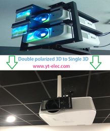 YANTOK 3D Polarisatie Modulator Glazen voor Home Theatre met Cinema RealD Passive Circular Polarizer 4D voor alle DLP 3D-projector gemaakt in China