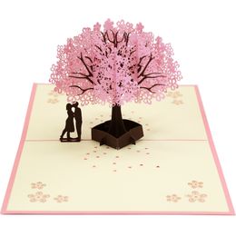 Cartes pop-up up up us cerry arbre invitations cartes