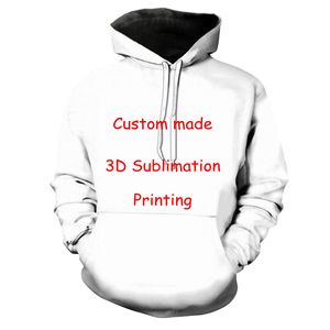 Impression 3D DIY Custom Design Mens Vêtements pour femmes Hip Hop Sweat à capuche Fournisseurs en gros pour Dropship grande taille XS 7XL 220706