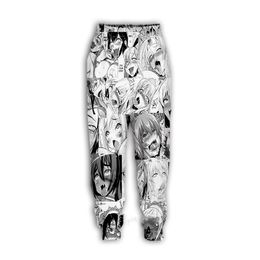 Impression 3D hommes femmes Anime Harajuku pleine longueur pantalons de survêtement pantalons d'hiver décontracté drôle pantalon 004