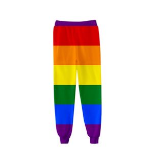 Impression 3d hommes femmes LGBT lesbienne Gay Pride arc-en-ciel drapeau sueur Harajuku pleine longueur pantalons de survêtement pantalons d'hiver décontracté drôle pantalon008