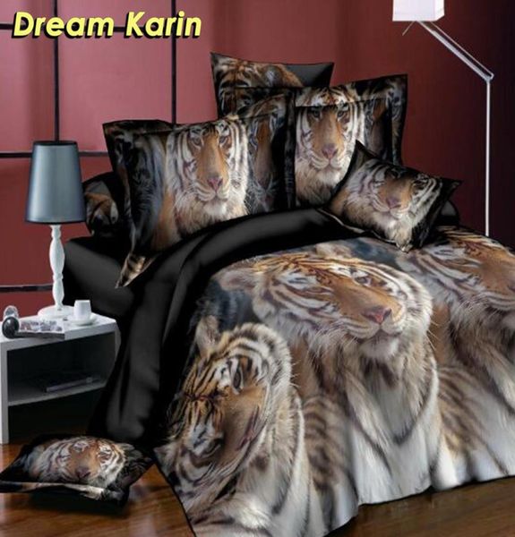 34pcs de 34pcs de cubierta nórdica de la cama de lobo lobas de lecho de cama de cama con funda de almohada soltera rey king cubierta de cama de cama 27161359