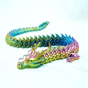 3D -geprinte gearticuleerde Dragon Rotatable Joint 3D Crystal Chinese Dragon Ornamenten Mystery Dragon Egg Toy Home Office Decoratie