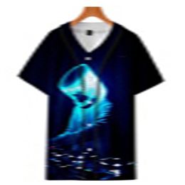 3D imprimé chemise de Baseball homme à manches courtes t-shirts pas cher été t-shirt bonne qualité mâle haut col en o taille S-3XL 036