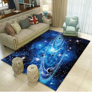 3D imprimé planète galaxie espace tapis pour salon chambre tapis canapé cuisine anti-dérapant tapis de sol mode décor à la maison tapis 201212