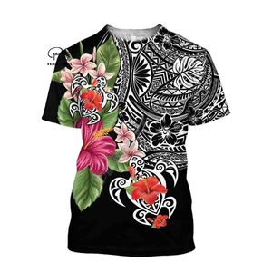 T-shirts imprimés en 3D Kanaka Culture de pays tribal polynésien Harajuku Streetwear Femmes autochtones Hommes T-shirts drôles à manches courtes 02 210629