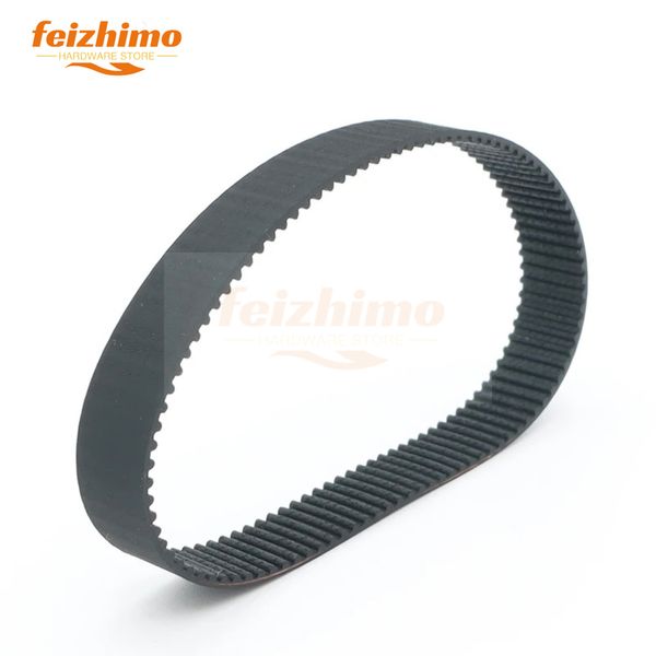 Accesorio de impresora 3D Adecuado para 2GTGT2 de ancho 6/10/15 mm Cinturón de goma negro Cinturón circular Circune de 578-622 mm