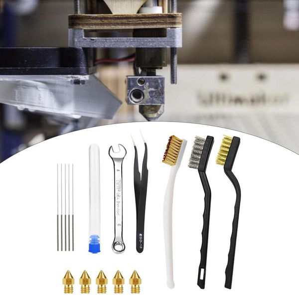 Kit de cepillo de limpieza de boquilla de impresión de impresión 3D de impresión