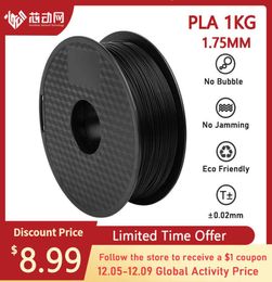 Filament PLA pour imprimante 3D, bobine de 175MM, 1KG, impression de haute qualité, FDM, plusieurs couleurs, 6900294