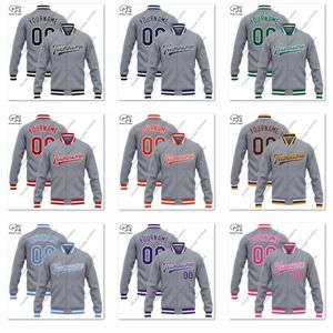 Impresión 3D nombre personalizado chaqueta gris letras coloridas chaqueta con botón a presión unisex regalo de equipo llegada de invierno 240103