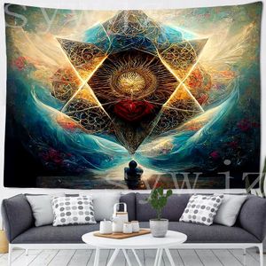 Decoración del dormitorio de la sala de estar en la impresión 3D Tapestry Mural Tapestry Of Life Cubierta de pared de tapiz de tapicería Bohemio moderno