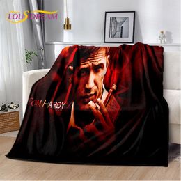 Impresión en 3D Tom Hardy Actor Star Soft Fince Maneta, manta de franela Maneta de lanzamiento para la sala de estar Bed Bed Sofá Picnic Cover