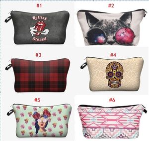 Sac de maquillage pour femmes, impression 3D, sacs à cosmétiques, organisateur, sac à main nécessaire pour voyage, pochette pour dames, sac à cosmétiques