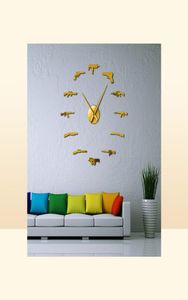 3D Pro Gun Wall Decor Tactical Army Rifle Ammo Variety Wapens Diy Wall Sticker Large Wall Clock Gun Lovers Room Decor 2014533795