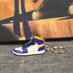 3D pur artisanat stéréo Mini Sneaker porte-clés femme hommes enfants porte-clés cadeau chaussures de luxe porte-clés voiture sac à main porte-clés chaussures de basket-ball porte-clés 10 styles HH32