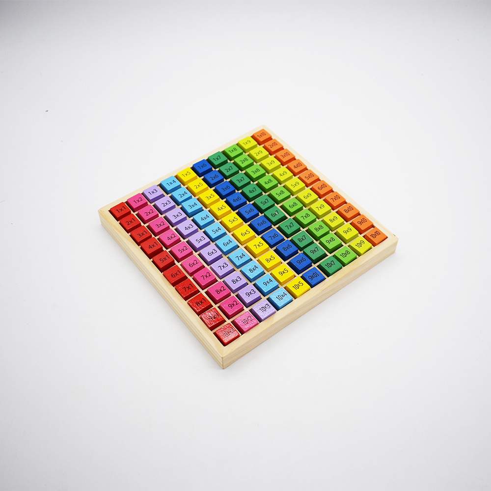 Puzzle 3D Tabellone numerico 99 Tabella di moltiplicazione Giochi da tavolo per l'apprendimento della matematica Montessori Primi giocattoli educativi per bambini