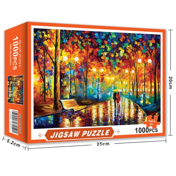 Puzzles 3D 1000 pcs Puzzles En Bois Assemblage Image Puzzle Éducatif Jouets Pour Adultes Enfants Maison Jeux Jouet Cadeau 70*50cm 230516