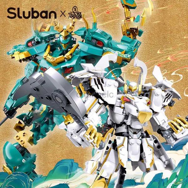 Puzzles 3D 2024 Nouveau xiaoluban montagne et mer classique mech Modelle de puzzle Assemblage de blocs de construction adultes de la série de constructions adultes 240419