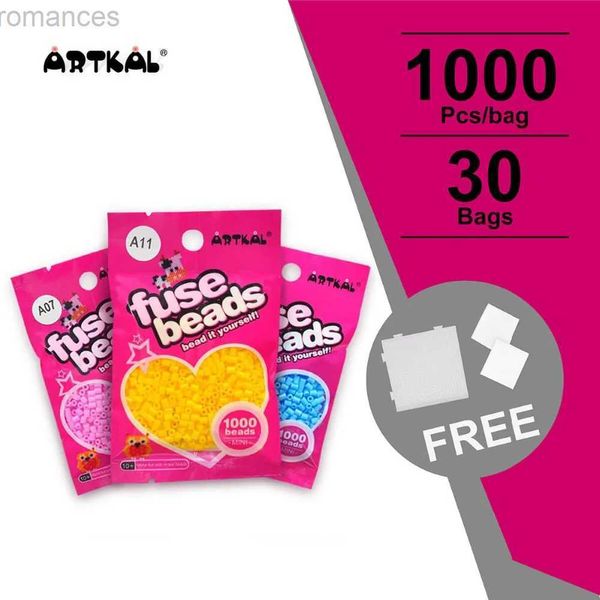 Puzzles 3D 30 sacs A-2.6mm Artkal fusible perles exclusif doux Hama Perler perles bricolage Puzzle jouet 240314