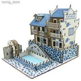 Puzzles 3d 3d Ville ancienne de Fenghuang Jigsaw Wood Puzzle Building Architecture DIY Toys éducatifs pour enfants