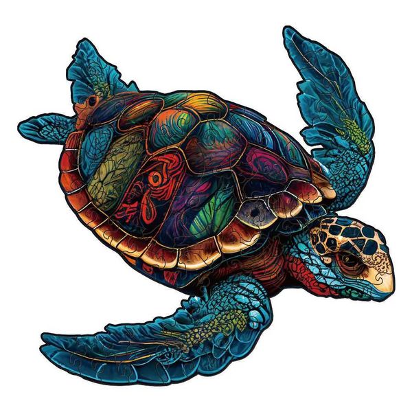 Puzzles 3D A5A4A3TURTLE Puzzle personnalisé 3D Puzzle adulte Adult Childrens Gift Education Childrens Toy Game 240419