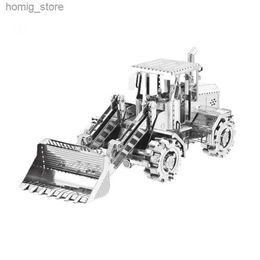 Puzzles 3D Bulldozer 3D Diy Metal Jigsaw Puzzle Creative Childrens Educational Toys Y240415