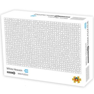 3D-puzzels Kleurrijk 1000 stukjes Legpuzzel Wit Hemel Zwart Mini Vingerspeelgoed Hersenspel Grappig cadeau voor kinderen Tiener DIY-tekening 231219