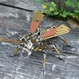 Rompecabezas 3D DIY Serie de insectos mecánicos Conjunto de metal 3D Libélula Luciérnaga Avispa Hormiga voladora Rompecabezas Modelo Arte Adorno Regalo de vacaciones creativo 240314