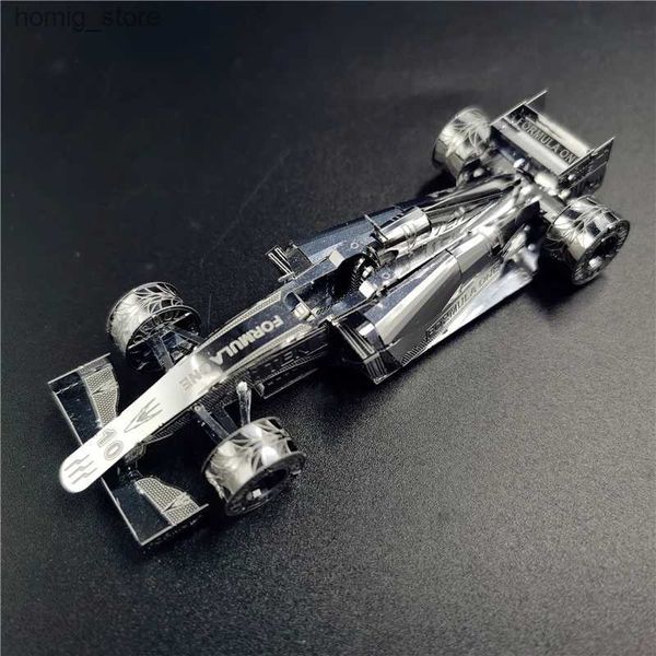 Puzzles 3D Iron Star Sliver en acier inoxydable 3D Metal Puzzle F1 Racing Vehicle Assembly Modèle Diy 3D Laser Toys for Children Gift Adult Y240415