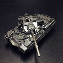 Puzzles 3D Ironstar Sliver Kit de modèle en métal 3D en acier inoxydable JS-2 Chieftain MK50 Tank Assembly Modèle de bricolage Laser Cut Model Toys pour adulte Y240415