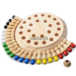 Puzzles 3D enfants Montessori jouets éducatifs en bois apprentissage couleur jouets sensoriels mémoire Match bâton jeu de Puzzle d'échecs jeu de fête pour ldrenvaiduryb