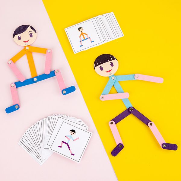Puzzles 3D Enfants Puzzle En Bois Montessori Jouet Action Forme Correspondant Jeux De Puzzle Interactif Pour Garçon Fille Jouets 230704