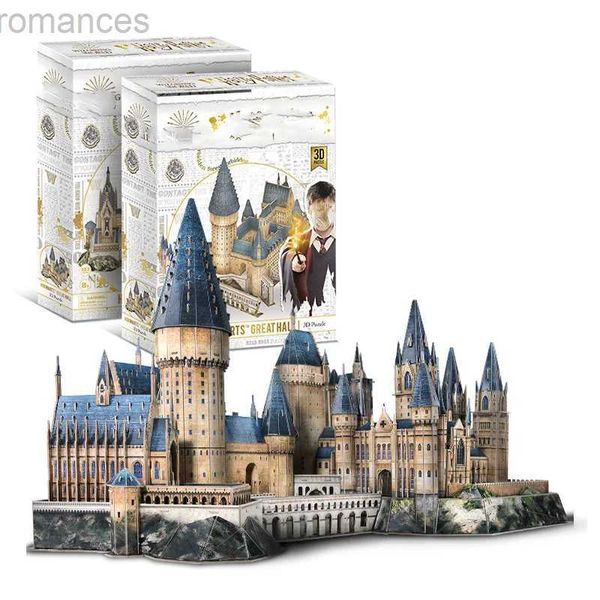 Rompecabezas 3D Castillo Mágico Rompecabezas 3D Papel Astronomía Torre Rompecabezas Modelo Miniatura Express Edificio Famoso Juego Ensamblado Juguetes Para Niños Regalos 240314