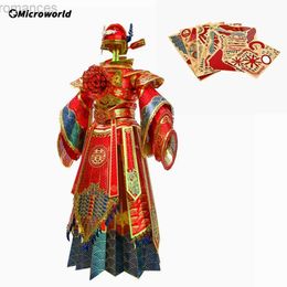 3D-puzzels Microwereld 3D Metalen puzzelspellen Traditionele Chinese Bruidegom Trouwjurk Modelsets DHZ Legpuzzel Speelgoed Cadeaus voor Unisex Volwassenen 240314